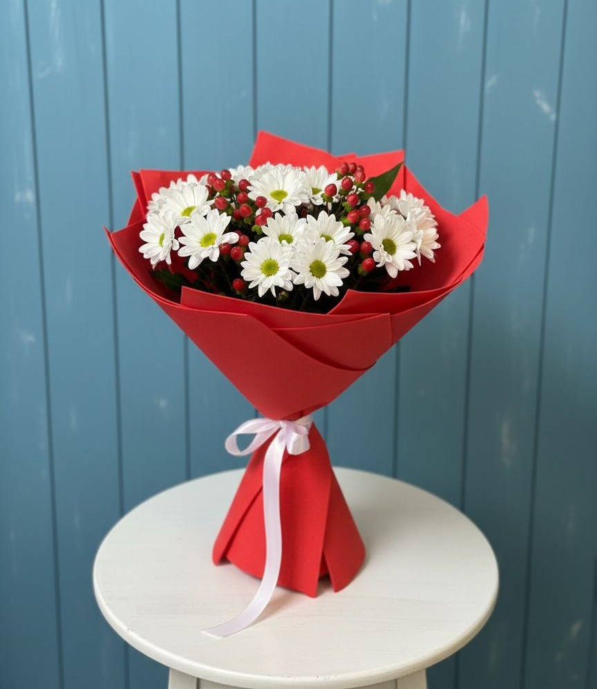 Букет цветов из: Хризантемы в Новосельцево