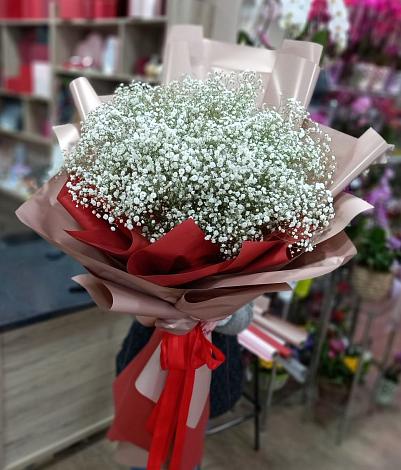 Букет цветов из: Гипсофила в Новосельцево