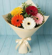 Букет цветов из:  Герберы в Новосельцево