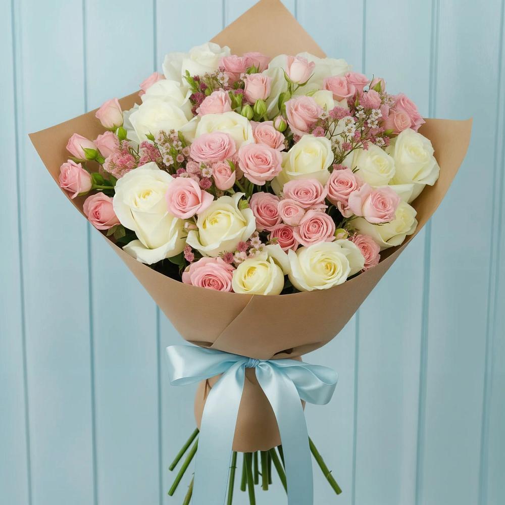 Букет цветов из: Розы в Новосельцево