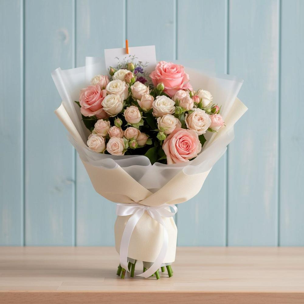 Букет цветов из: Розы в Новосельцево