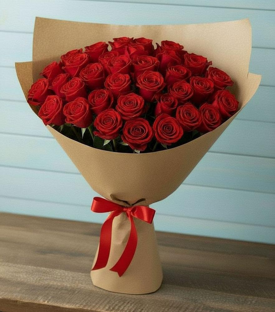 Букет Красные розы Милано в Новосельцево