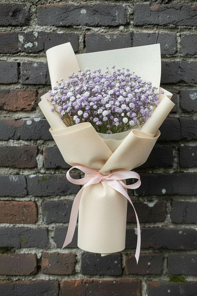 Букет цветов из: Гипсофила в Новосельцево