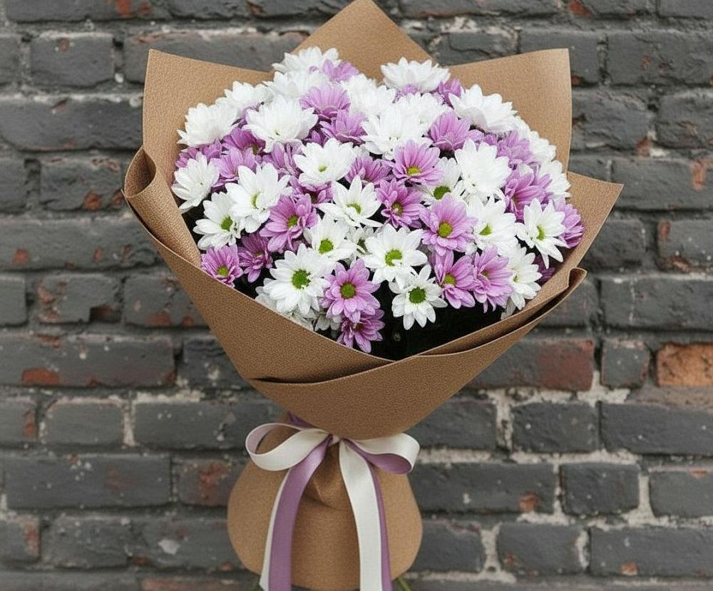 Букет цветов из: Хризантемы в Новосельцево