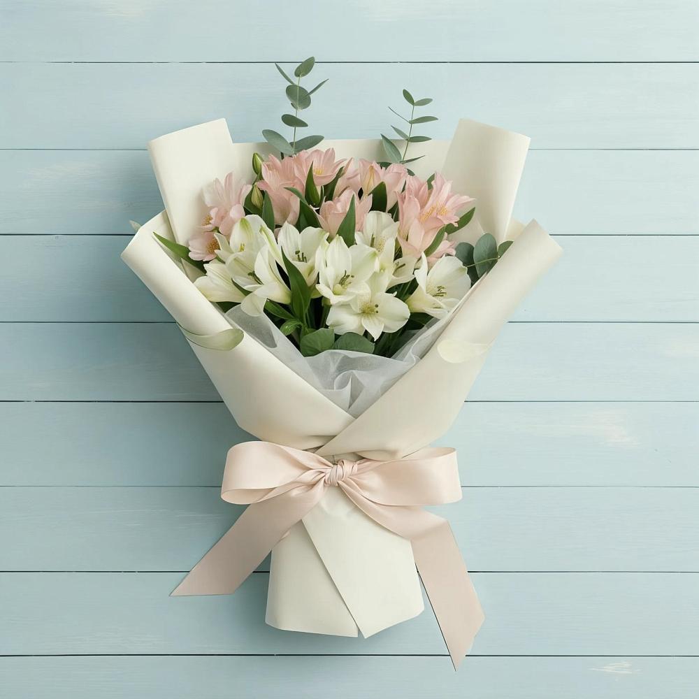 Букет цветов из: Альстромерии в Новосельцево